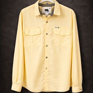 Martin Dingman Yellow Casual Button Down Shirt